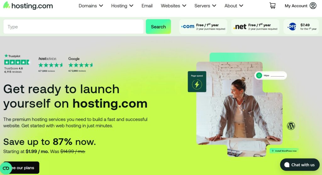 TOP 7 Web Hosting & Domain Services 