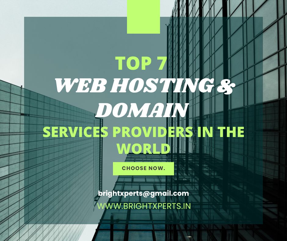 TOP 7 Web Hosting & Domain Services